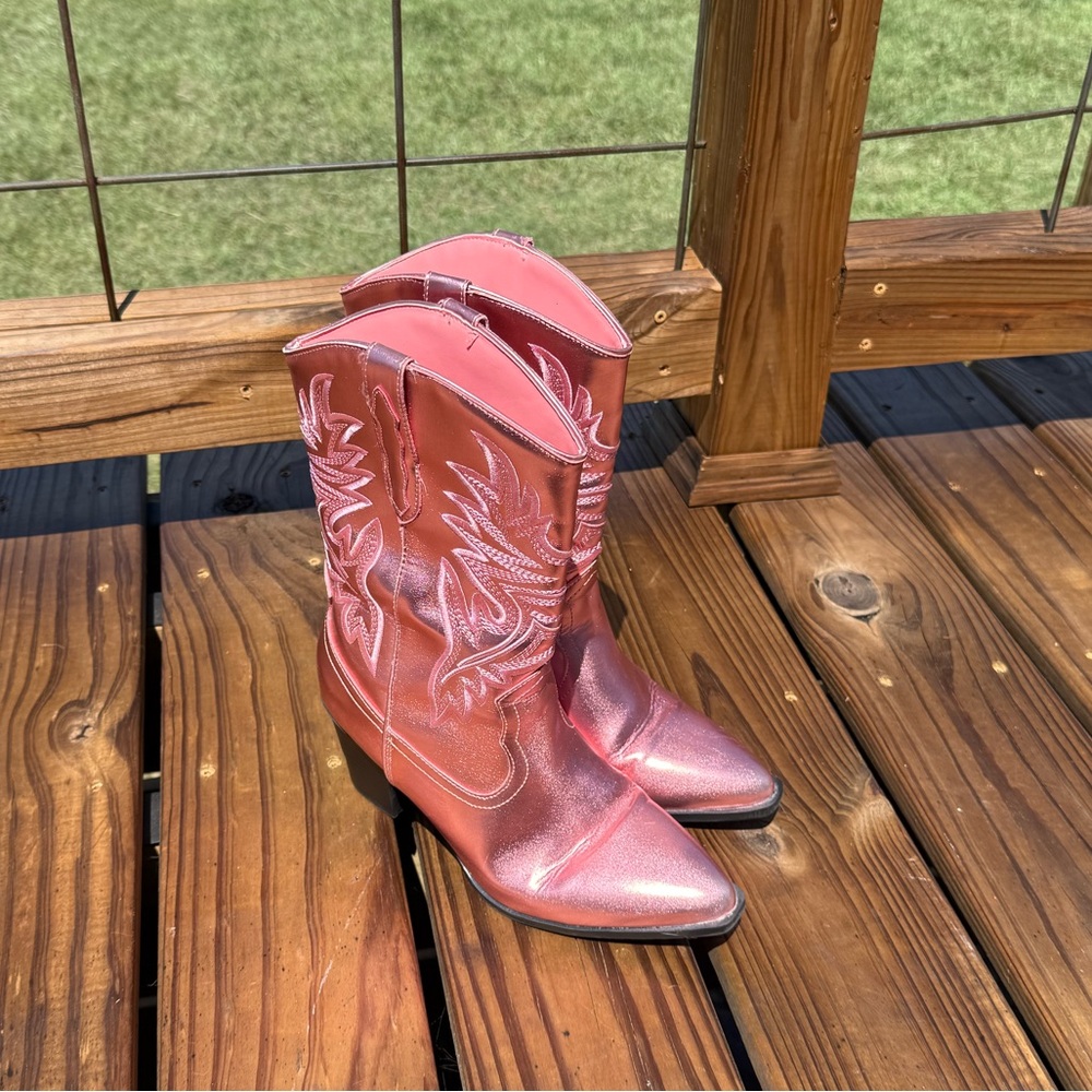 Pink Western Cowboy Boots